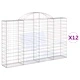 Габионни кошници арка 12 бр 200x30x120/140см поцинковано желязо