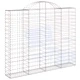 Габионни кошници арка 2 бр 200x30x160/180 см поцинковано желязо