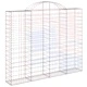 Габионни кошници арка 4 бр 200x30x160/180 см поцинковано желязо