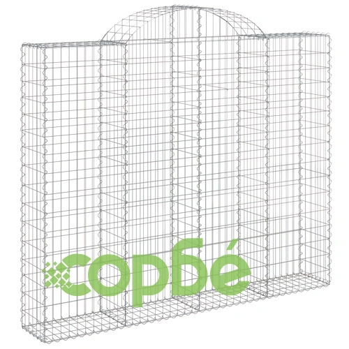 Габионни кошници арка 8 бр 200x30x160/180 см поцинковано желязо ➤ топ цена ➤ sorbe.bg