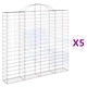 Габионни кошници арка 5 бр 200x30x180/200 см поцинковано желязо