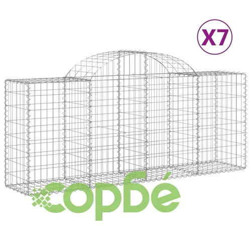 Габионни кошници арка 7 бр 200x50x80/100 см поцинковано желязо ➤ топ цена ➤ sorbe.bg