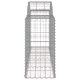 Габионни кошници арка 7 бр 200x50x80/100 см поцинковано желязо
