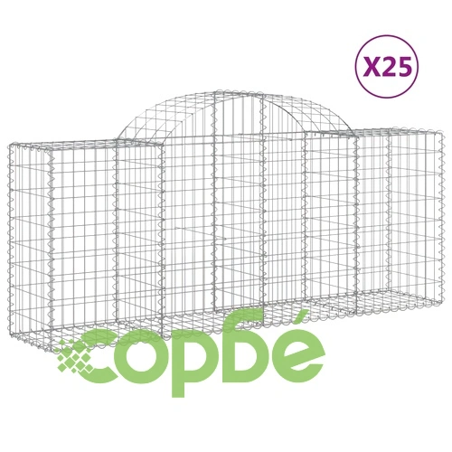 Габионни кошници арка 25 бр 200x50x80/100 см поцинковано желязо ➤ топ цена ➤ sorbe.bg