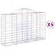 Габионни кошници арка 5 бр 200x50x120/140см поцинковано желязо