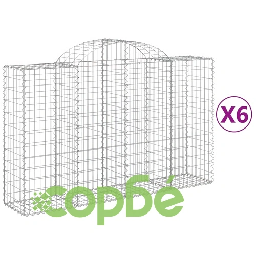Габионни кошници арка 6 бр 200x50x120/140см поцинковано желязо ➤ топ цена ➤ sorbe.bg