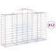 Габионни кошници арка 12 бр 200x50x120/140см поцинковано желязо