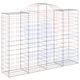 Габионни кошници арка 2 бр 200x50x140/160 см поцинковано желязо