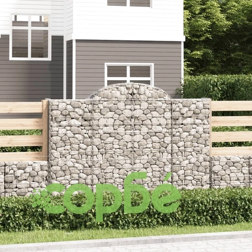 Габионни кошници арка 2 бр 200x50x140/160 см поцинковано желязо ➤ топ цена ➤ sorbe.bg