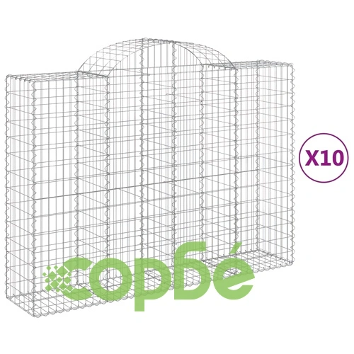 Габионни кошници арка 10 бр 200x50x140/160см поцинковано желязо ➤ топ цена ➤ sorbe.bg