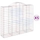 Габионни кошници арка 5 бр 200x50x160/180 см поцинковано желязо