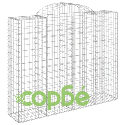 Габионни кошници арка 6 бр 200x50x160/180 см поцинковано желязо ➤ топ цена ➤ sorbe.bg