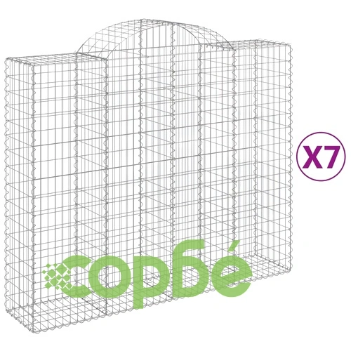 Габионни кошници арка 7 бр 200x50x160/180 см поцинковано желязо ➤ топ цена ➤ sorbe.bg