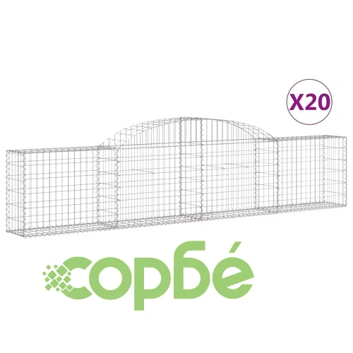 Габионни кошници арка 20 бр 300x30x60/80 см поцинковано желязо ➤ топ цена ➤ sorbe.bg