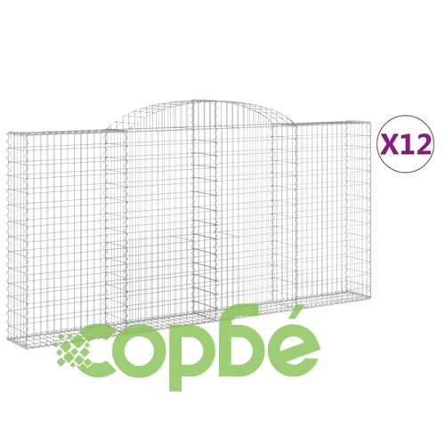 Габионни кошници арка 12 бр 300x30x140/160см поцинковано желязо ➤ топ цена ➤ sorbe.bg