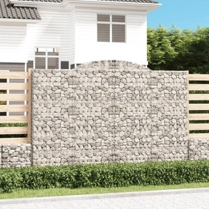 Габионни кошници арка 2 бр 300x30x200/220 см поцинковано желязо