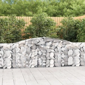 Габионни кошници арка 2 бр 400x30x100/120 см поцинковано желязо
