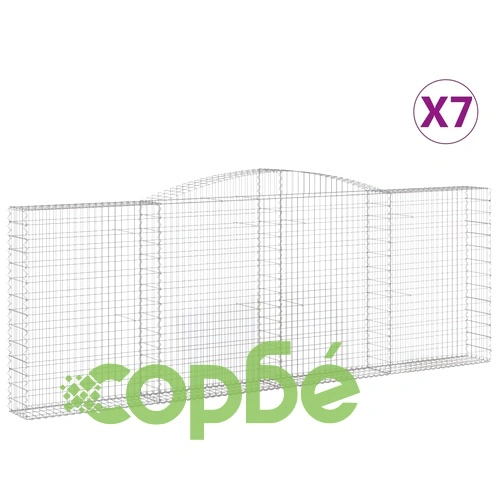 Габионни кошници арка 7 бр 400x30x140/160 см поцинковано желязо ➤ топ цена ➤ sorbe.bg