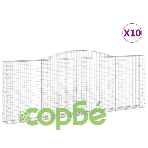 Габионни кошници арка 10 бр 400x30x140/160см поцинковано желязо ➤ топ цена ➤ sorbe.bg
