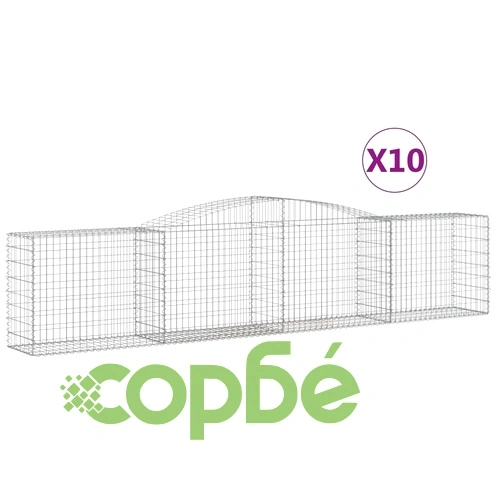 Габионни кошници арка 10 бр 400x50x80/100 см поцинковано желязо на топ цена от sorbe.bg Габионни кошници арка 10 бр 400x50x80/100 см поцинковано желязо ➤ топ цена ➤ sorbe.bg