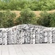 Габионни кошници арка 10 бр 400x50x80/100 см поцинковано желязо Габионни кошници арка 10 бр 400x50x80/100 см поцинковано желязо