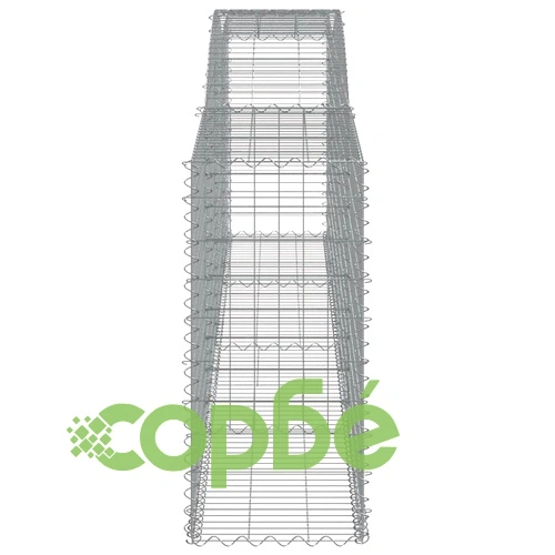 Габионни кошници арка 10 бр 400x50x100/120см поцинковано желязо ➤ топ цена ➤ sorbe.bg