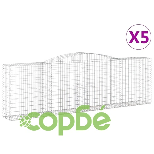 Габионни кошници арка 5 бр 400x50x120/140см поцинковано желязо ➤ топ цена ➤ sorbe.bg