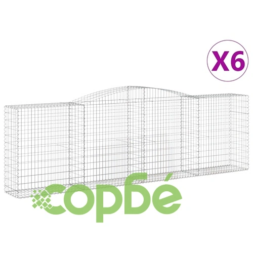 Габионни кошници арка 6 бр 400x50x120/140см поцинковано желязо ➤ топ цена ➤ sorbe.bg