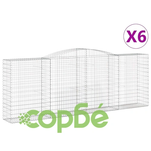 Габионни кошници арка 6 бр 400x50x140/160 см поцинковано желязо ➤ топ цена ➤ sorbe.bg