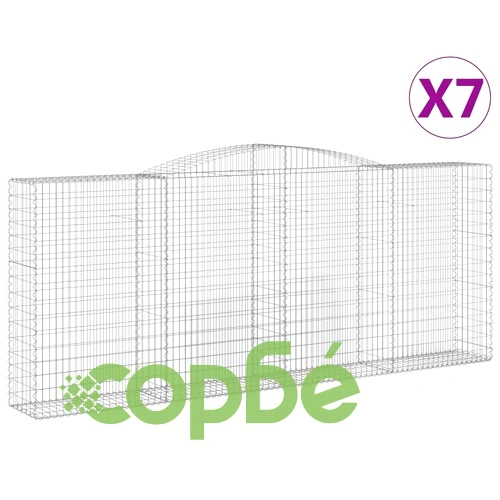 Габионни кошници арка 7 бр 400x50x160/180 см поцинковано желязо ➤ топ цена ➤ sorbe.bg