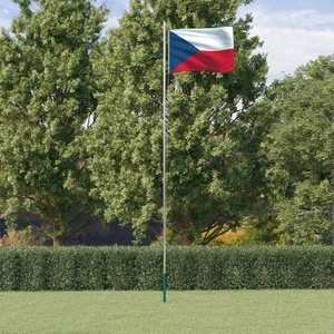 Флаг на Чехия и стълб 6,23 м алуминий