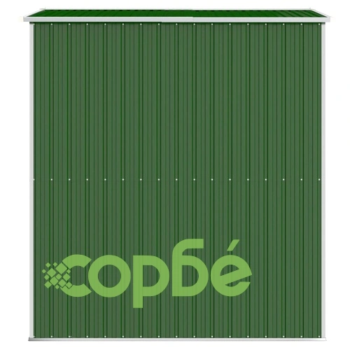 Градинска барака зелена 192x191x223 см поцинкована стомана ➤ топ цена ➤ sorbe.bg