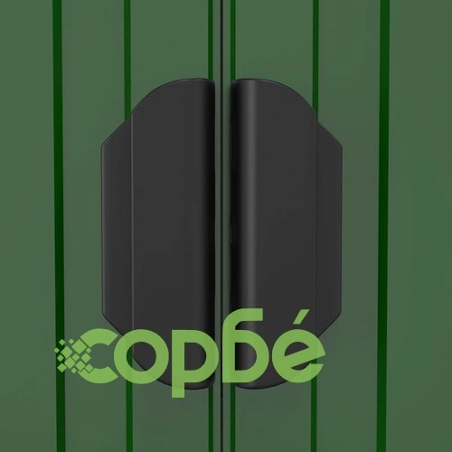 Градинска барака зелена 192x357x223 см поцинкована стомана ➤ топ цена ➤ sorbe.bg