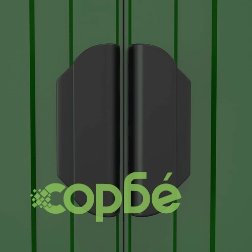 Градинска барака зелена 192x855x223 см поцинкована стомана ➤ топ цена ➤ sorbe.bg