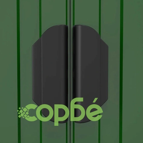 Градинска барака зелена 192x938x223 см поцинкована стомана ➤ топ цена ➤ sorbe.bg