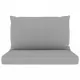 Палетни възглавници за диван, 2 бр, сиви, текстил