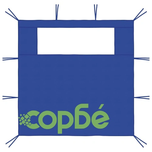 Стени за шатри с прозорци 2 бр 3x2,1 м сини 70 г/м² ➤ топ цена ➤ sorbe.bg