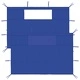 Стени за шатри с прозорци 2 бр 4,5x2,1 м сини 70 г/м²