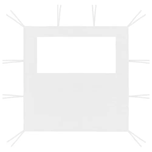 Стени за шатри с прозорци 2 бр 2x2,1 м бели 70 г/м² ➤ топ цена ➤ sorbe.bg