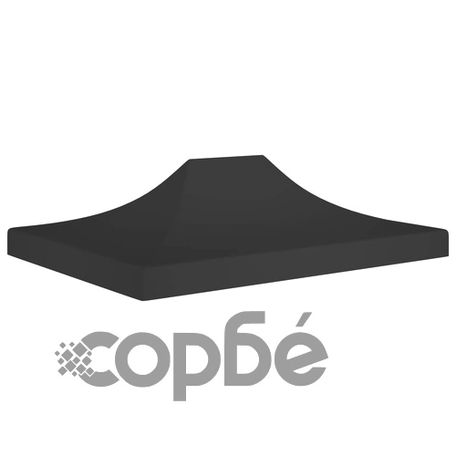 Покривало за парти шатра, 4x3 м, черно, 270 г/м² ➤ топ цена ➤ sorbe.bg