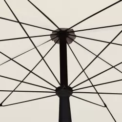 Градински чадър с прът, 200x130 см, пясъчен