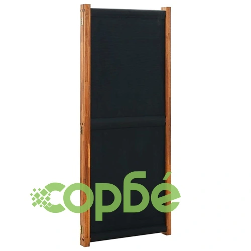 Параван за стая, 3 панела, черен, 210x170 см ➤ топ цена ➤ sorbe.bg