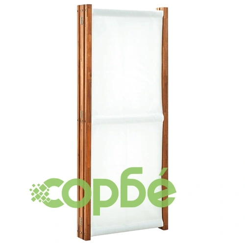 Параван за стая, 4 панела, кремавобял, 280x170 см ➤ топ цена ➤ sorbe.bg