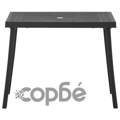 Сгъваем бистро комплект, 3 части, пластмаса, сив ➤ топ цена ➤ sorbe.bg