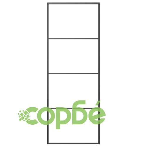 Плъзгаща се врата с обков 76x205 см ESG стъкло и алуминий ➤ топ цена ➤ sorbe.bg