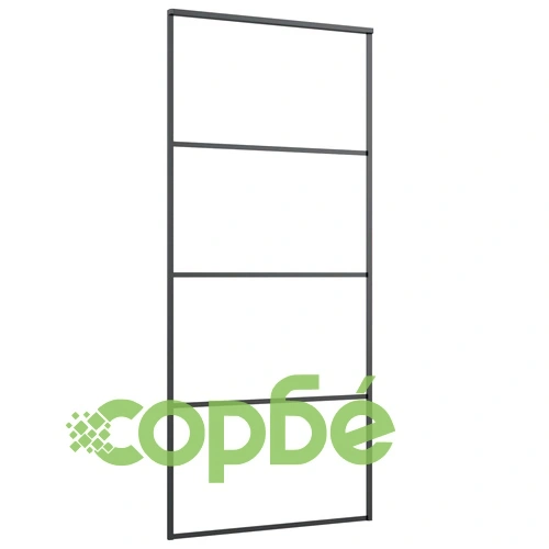 Плъзгаща се врата с обков 90x205 см ESG стъкло и алуминий ➤ топ цена ➤ sorbe.bg