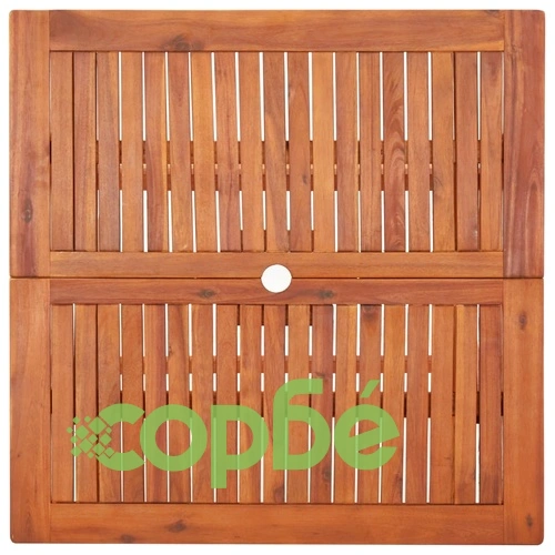 Градински трапезен комплект от 5 части, акациево дърво масив ➤ топ цена ➤ sorbe.bg