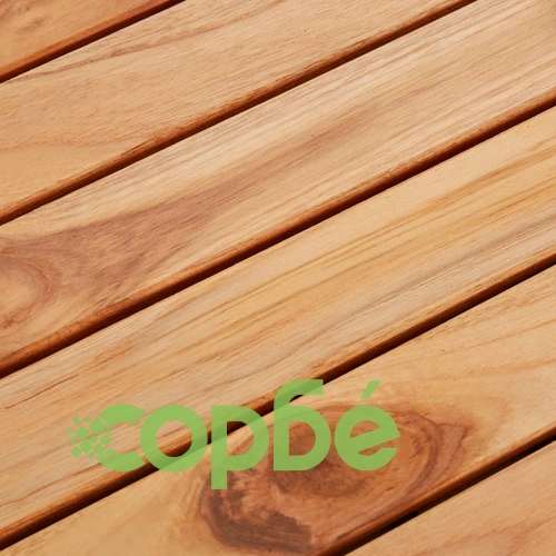 Декинг плочки, 20 бр, 30х30 см, тик масив, вертикален модел ➤ топ цена ➤ sorbe.bg