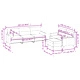 Комплект дивани от 3 части с възглавници, таупе, текстил