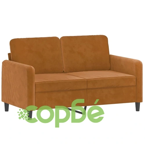 Комплект дивани от 4 части с възглавници, кафяв, кадифе ➤ топ цена ➤ sorbe.bg